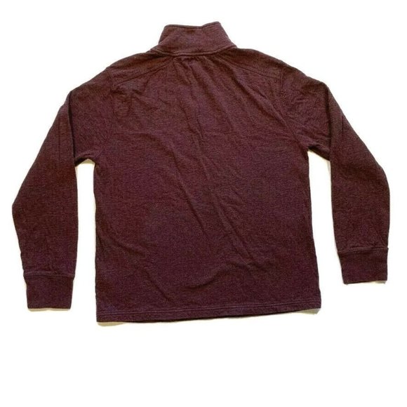 J. Crew Knit Goods Lined Jersey Sweater Pullover 1/4 Zip Cotton Mock Neck L EUC - Picture 2 of 12